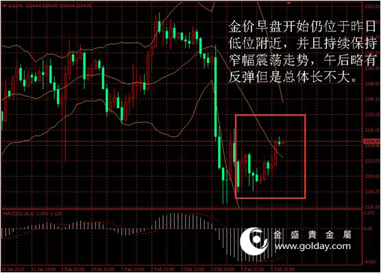 金盛盈富 金价日内走势