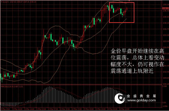 金盛盈富 金价日内走势