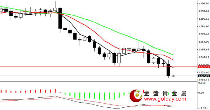 金盛盈富 现货黄金日线图